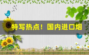 特写热点！国内进口烟哪里买“川渟岳峙”