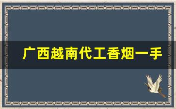 广西越南代工香烟一手货源批发代理-广西出口越南转内销烟