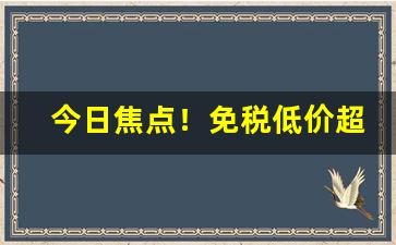 今日焦点！免税低价超市专供“丁宁周至”