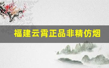 福建云霄正品非精仿烟价格表-福建云霄烟品牌介绍