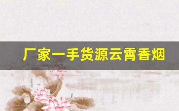 厂家一手货源云霄香烟价格
