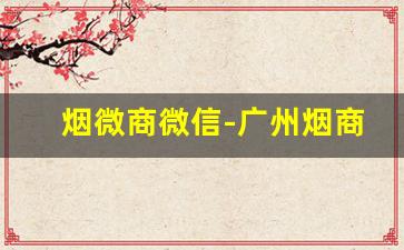 烟微商微信-广州烟商交流