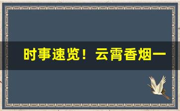 时事速览！云霄香烟一手“促膝谈心”