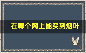 在哪个网上能买到烟叶烟丝-我想买烟丝怎么购买