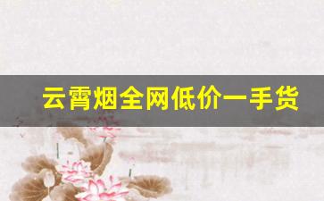 云霄烟全网低价一手货源