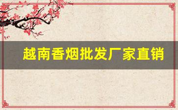 越南香烟批发厂家直销一手货源代理微信-怎样能买到越南的真香烟