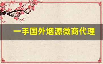 一手国外烟源微商代理-进口烟品批发
