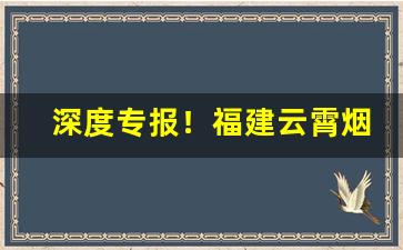 深度专报！福建云霄烟销售线“废物利用”