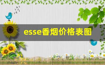 esse香烟价格表图-esse香烟所有款式图片
