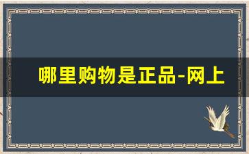 哪里购物是正品-网上哪里购物是正品