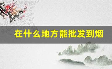 在什么地方能批发到烟叶-烟叶一般哪里有卖的