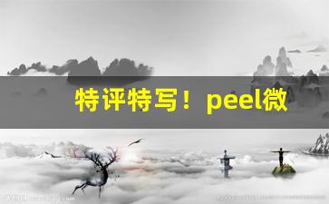 特评特写！peel微商微信“高高在上”