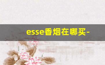 esse香烟在哪买-esse烟的价位