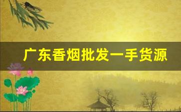 广东香烟批发一手货源网-香烟供货商广东