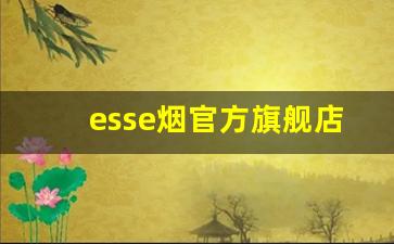 esse烟官方旗舰店-esse什么牌子烟