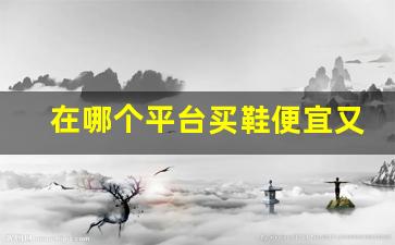 在哪个平台买鞋便宜又是正品-在哪个平台买鞋能100%正品
